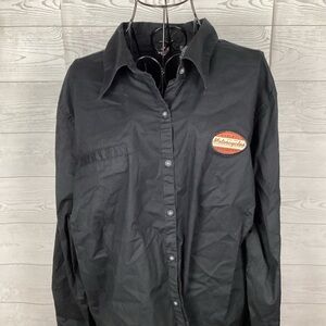 Harley-Davidson Women's Black Button-Down Shirt with Logo